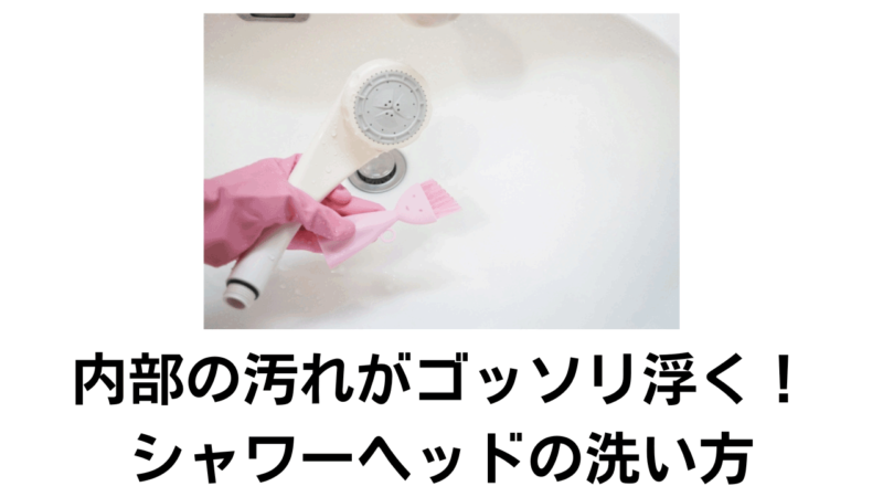 【分解不要】2段構えで汚れが落ちる！シャワーヘッドの超簡単な掃除方法