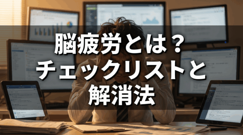 脳疲労とは チェックリストと解消法 サムネイル