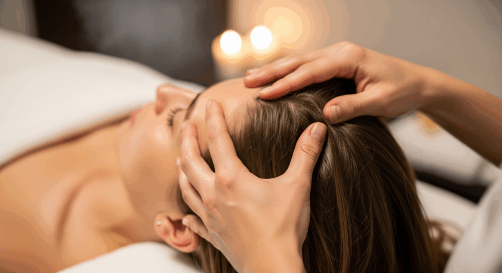 プロのヘッドスパ施術テクニック