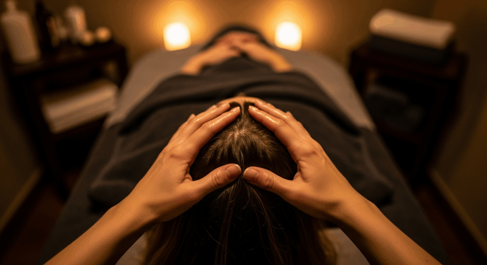 頭皮ケアのヘッドスパ施術