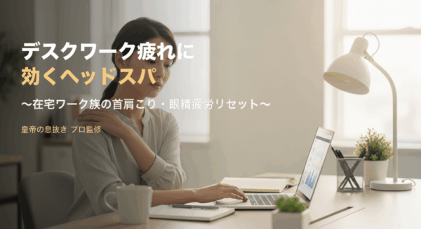 デスクワーク疲れに効くヘッドスパ｜皇帝の息抜きプロ監修