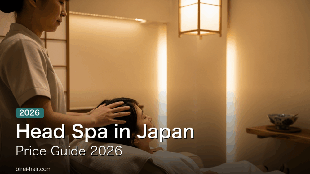 Head spa prices in Japan 2026 guide - therapist massaging guest's scalp in a Japanese head spa salon