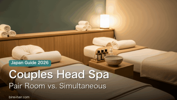 Couples head spa in Japan - pair room versus simultaneous treatment guide