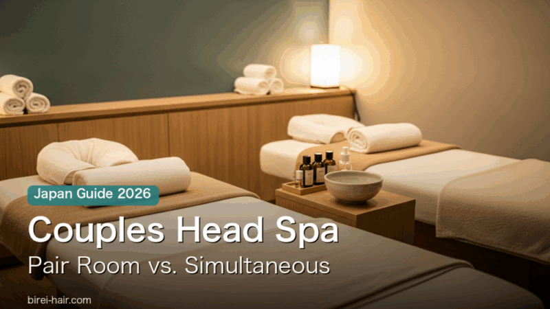 Couples head spa in Japan - pair room versus simultaneous treatment guide